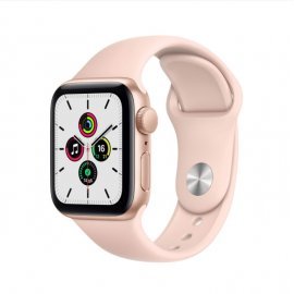 Apple Watch SE 40mm Gold Aluminum Case / Pink Sand Sport Band
